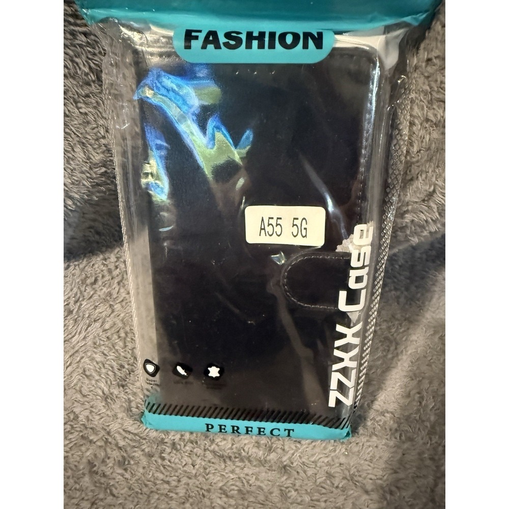 ZZXX Phone Wallet for SSung Galaxy A55 5G - Black New